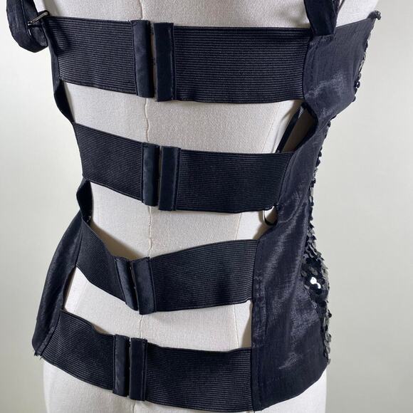 Vintage y2k open back sequin top - Picture 3 of 5